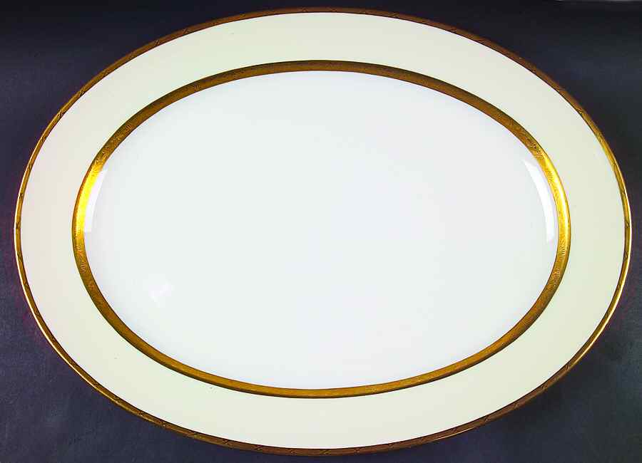 K100 17" Oval Serving Platter by Minton-1