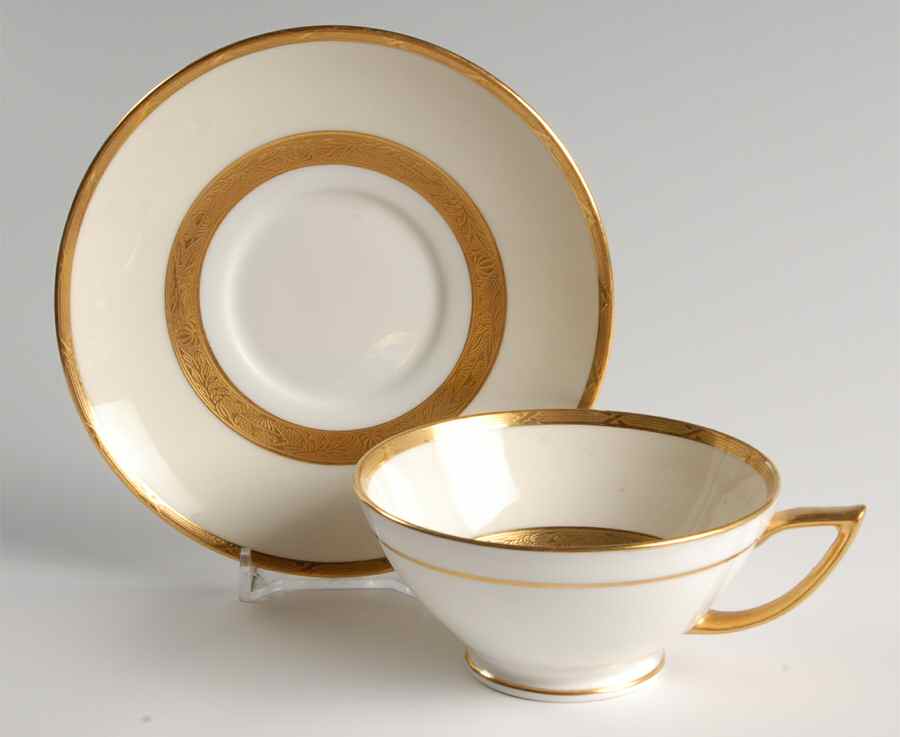 K100 Footed Cup & Saucer Set by Minton-1