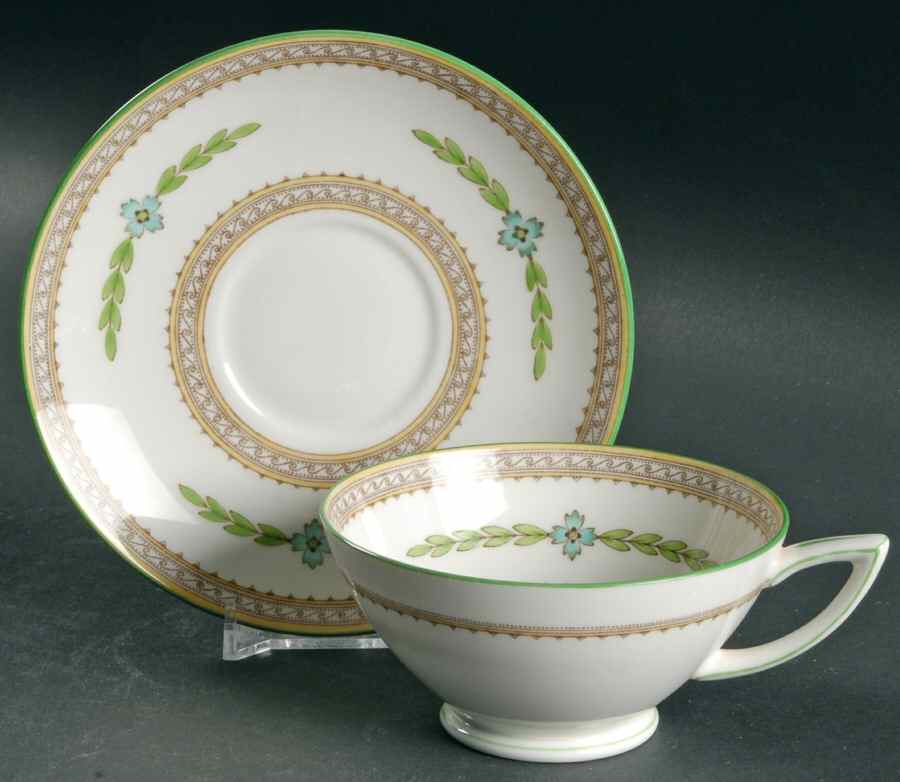 Kent Footed Cup & Saucer Set by Minton-1