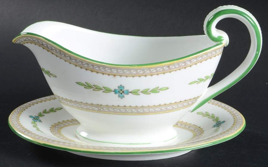 Kent Gravy Boat with Attached Underplate by Minton-1
