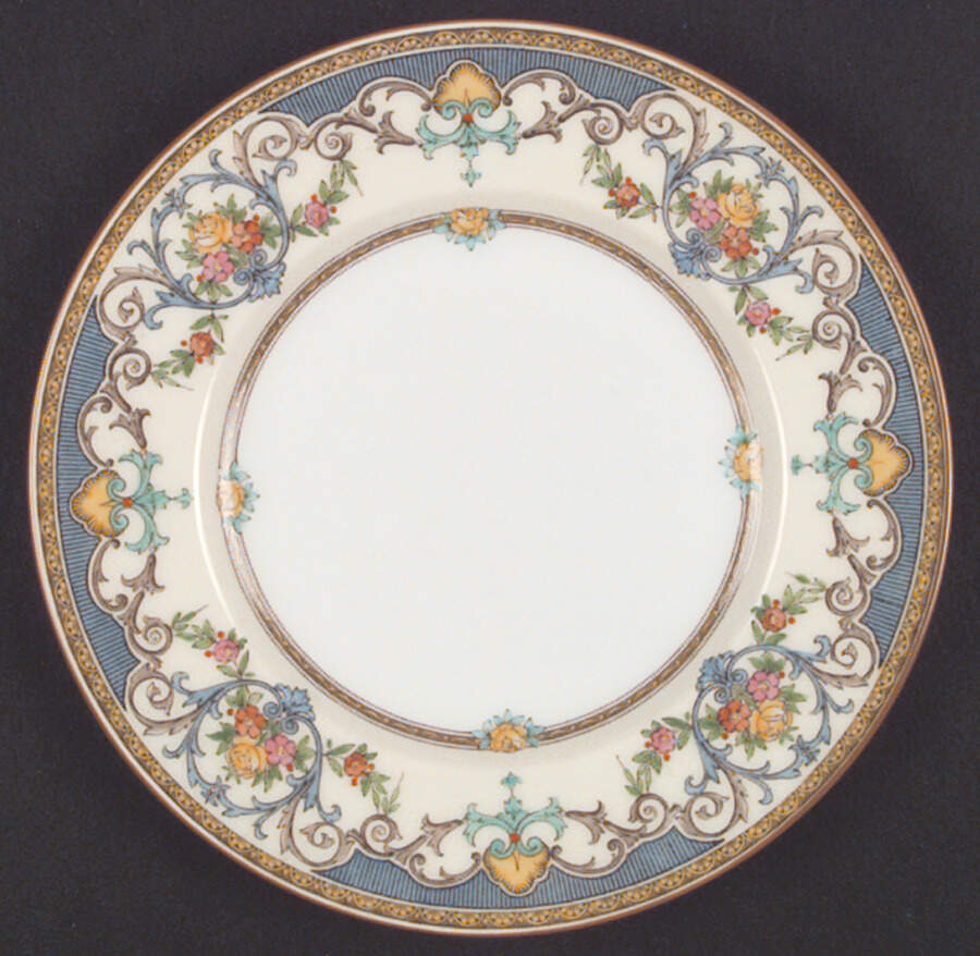 Kenora Blue Salad Plate by Minton-1
