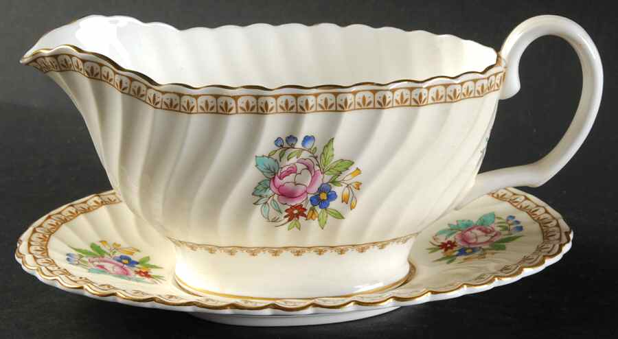Kilworth Gravy Boat & Underplate by Minton-1