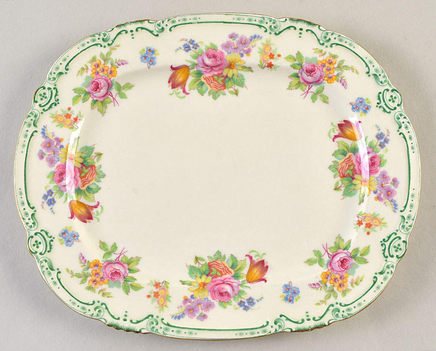 Lady Claire 10" Oval Serving Platter by Minton-1