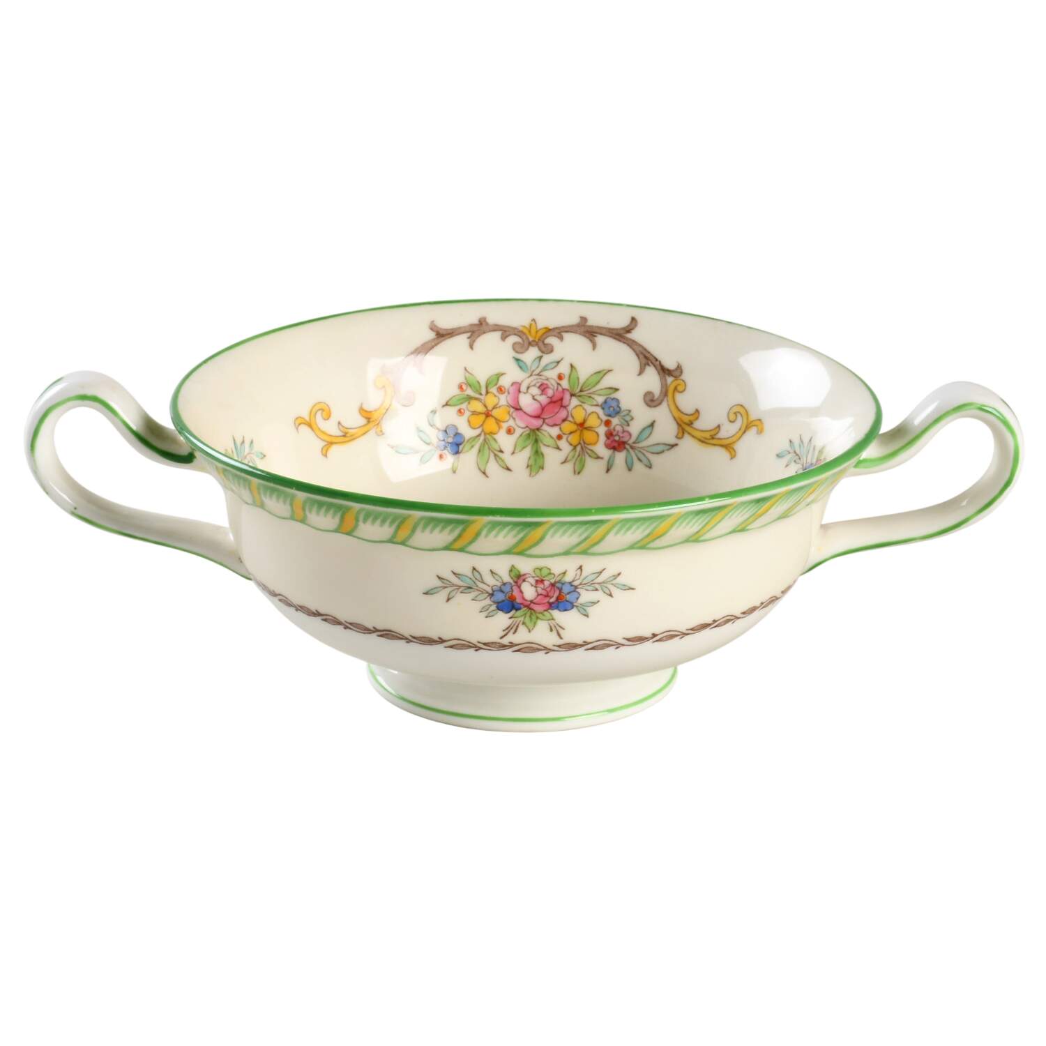 Lady Hamilton Footed Cream Soup Bowl by Minton-1