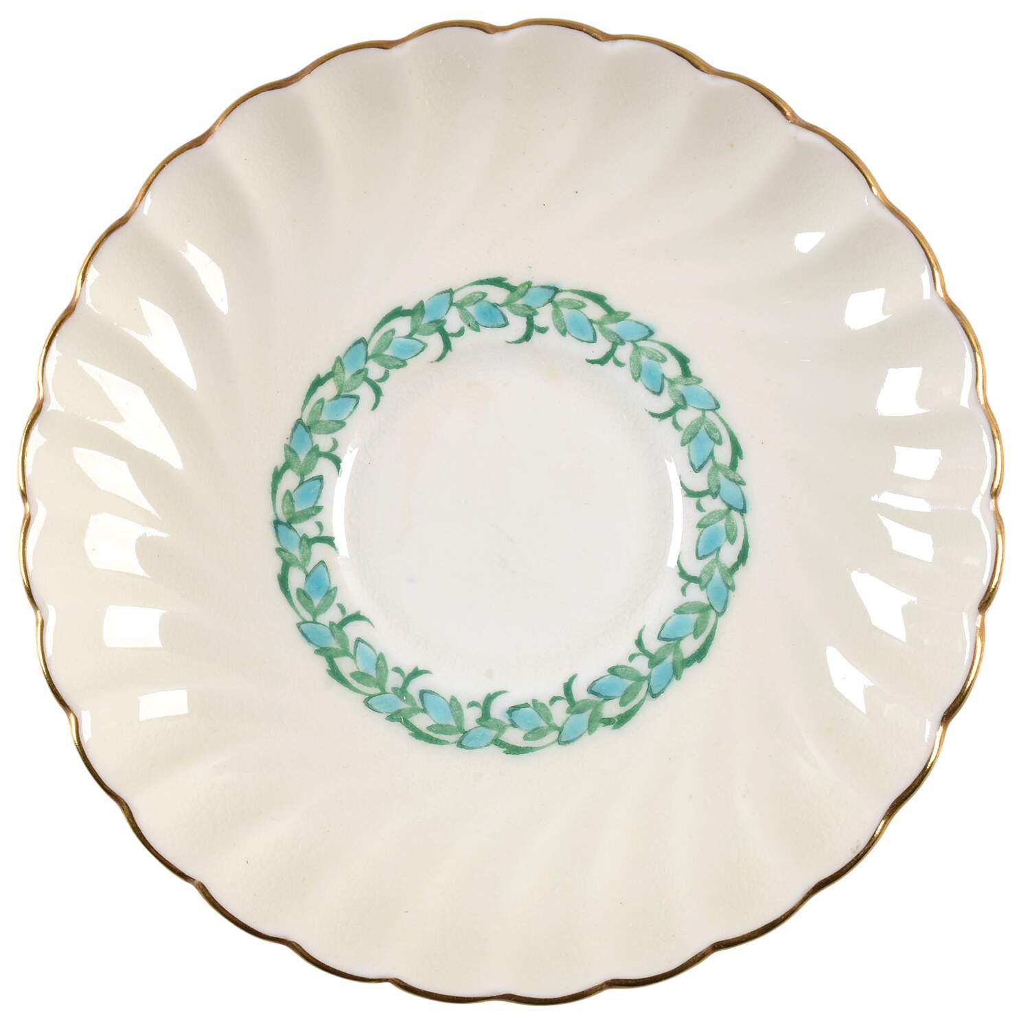 Lady Rodney (Cream Rim) Saucer for Demitasse Cup by Minton-1