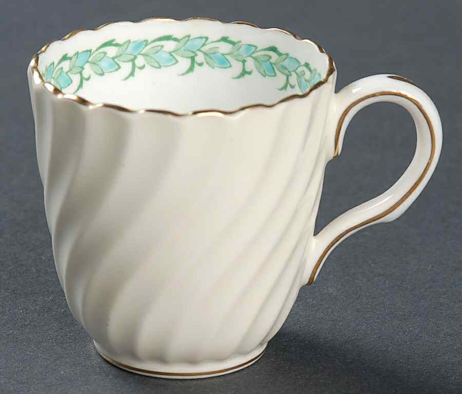 Lady Rodney (Cream Rim) Flat Demitasse Cup by Minton-1
