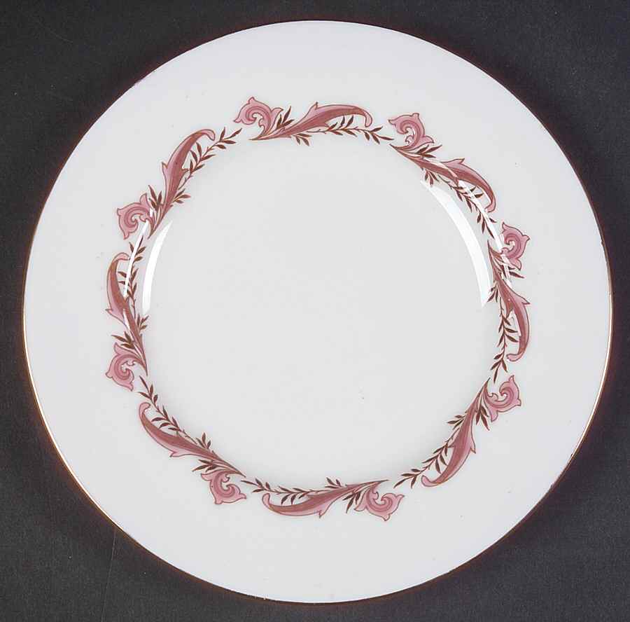 Laurentian Pink Bread & Butter Plate by Minton-1
