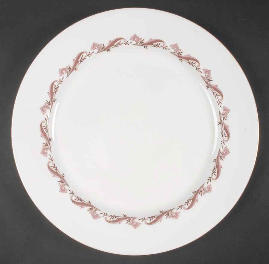 Laurentian Pink 12" Chop Plate (Round Platter) by Minton-1
