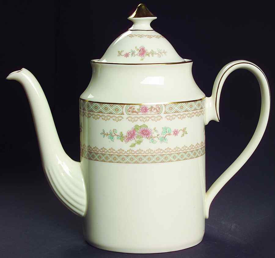 Legacy (Pink Flowers) Coffee Pot & Lid by Minton-1