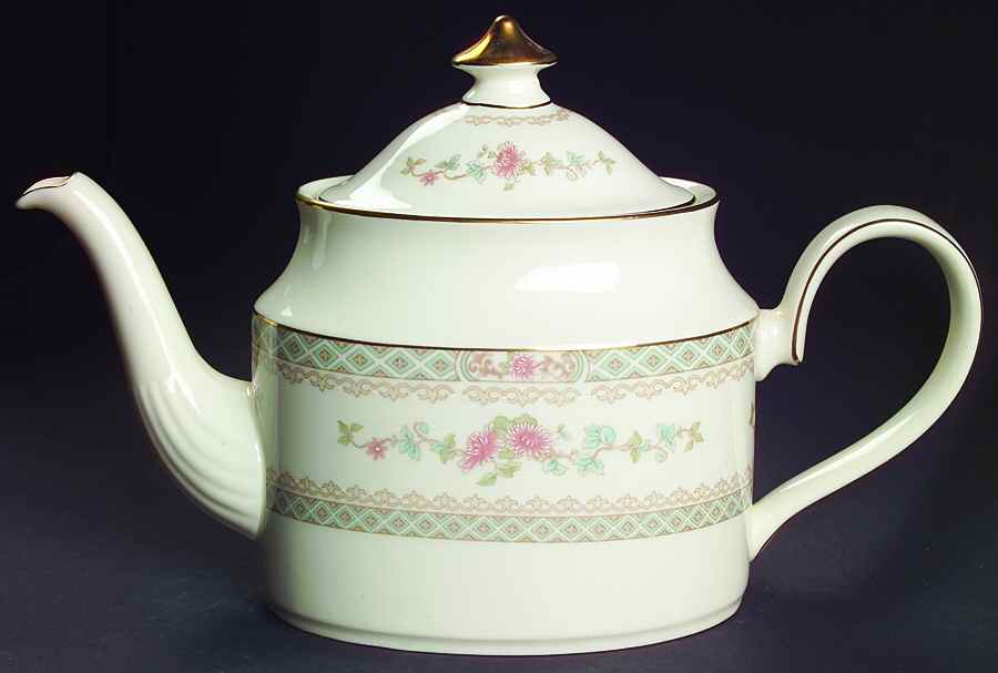 Legacy (Pink Flowers) Teapot & Lid by Minton-1