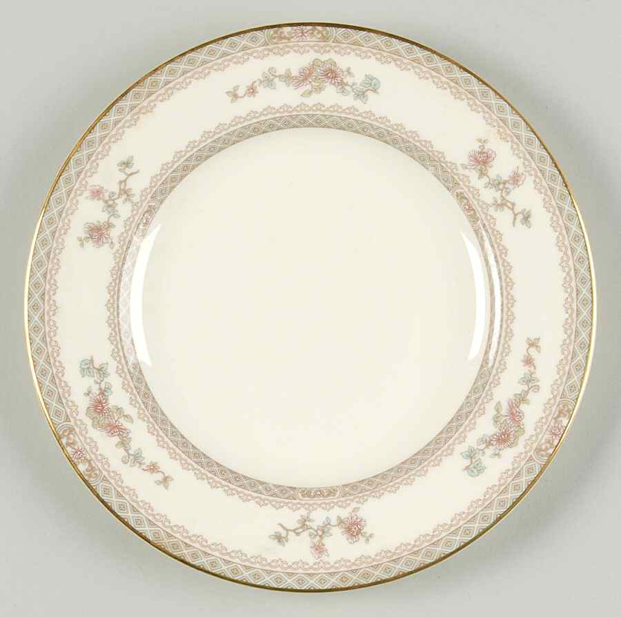 Legacy (Pink Flowers) Bread & Butter Plate by Minton-1