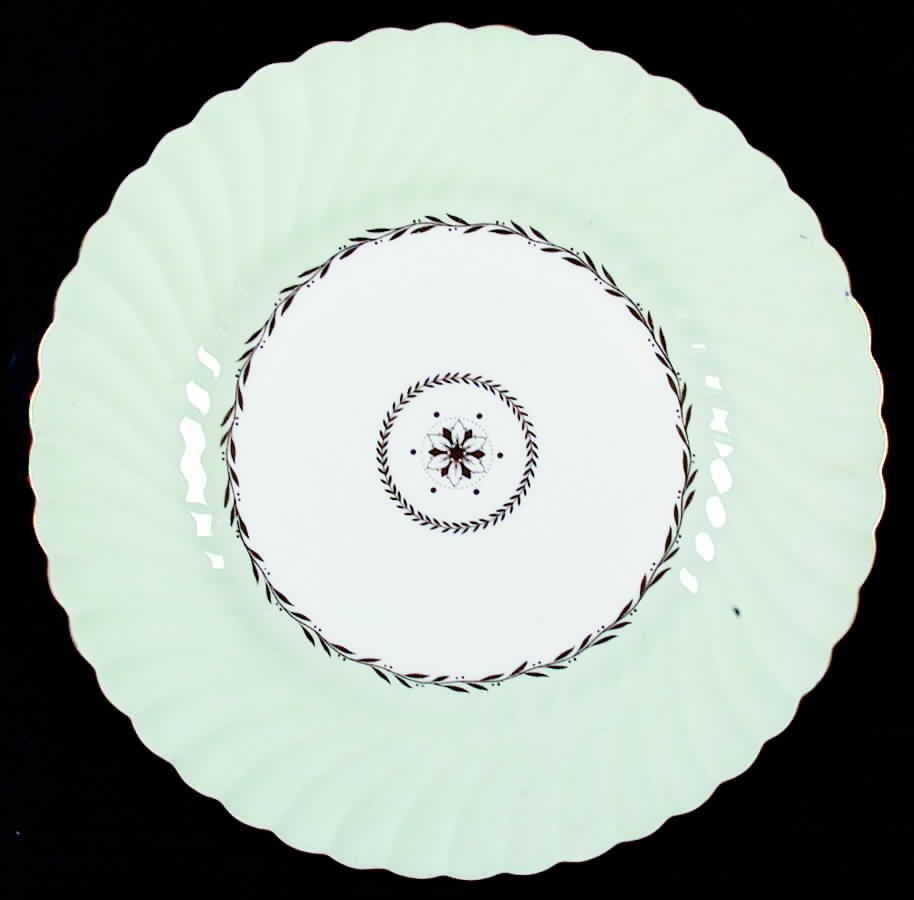 Legacy (Green Swirl Rim) Dinner Plate by Minton-1