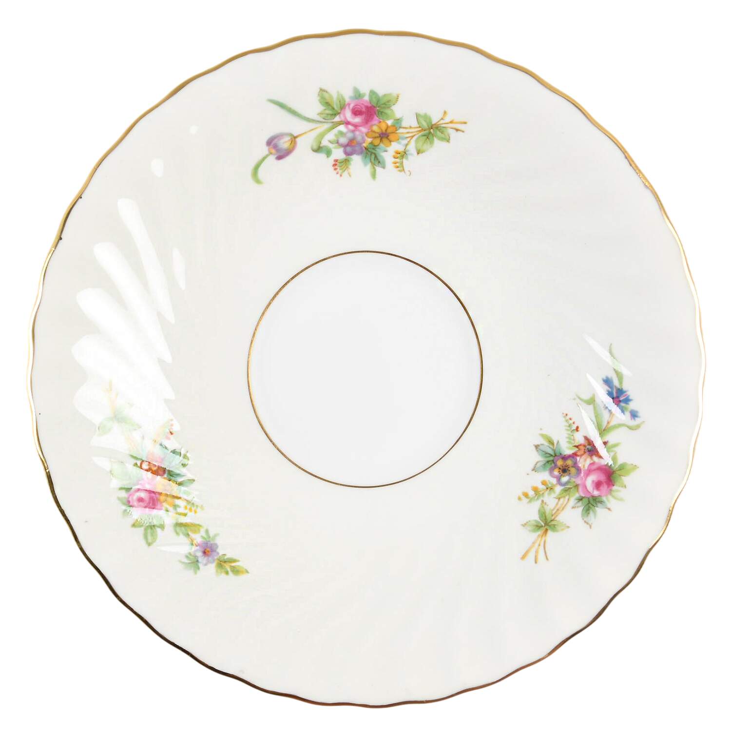 Lorraine (#S561, Cream Border) Saucer for Cream Soup Bowl by Minton-1