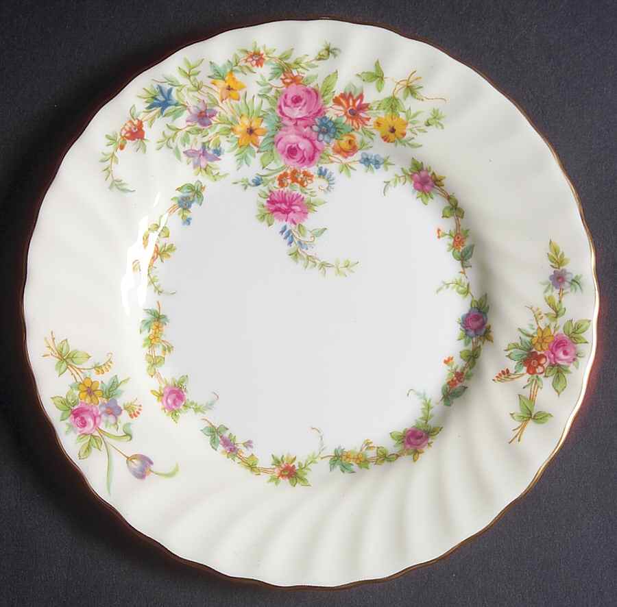 Lorraine (#S561, Cream Border) Bread & Butter Plate by Minton-1