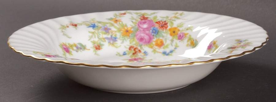 Lorraine (#S560, White Border) Rim Soup Bowl by Minton-1