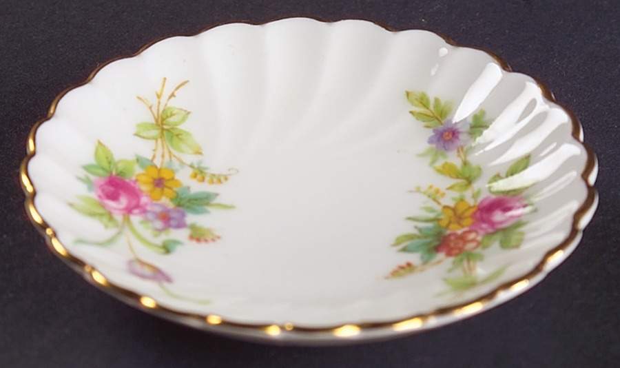 Lorraine (#S560, White Border) Butter Pat by Minton-1
