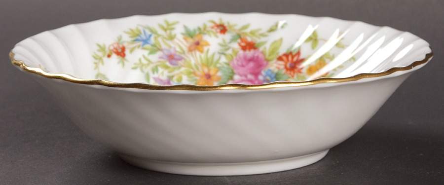 Lorraine (#S560, White Border) Fruit/Dessert (Sauce) Bowl by Minton-1