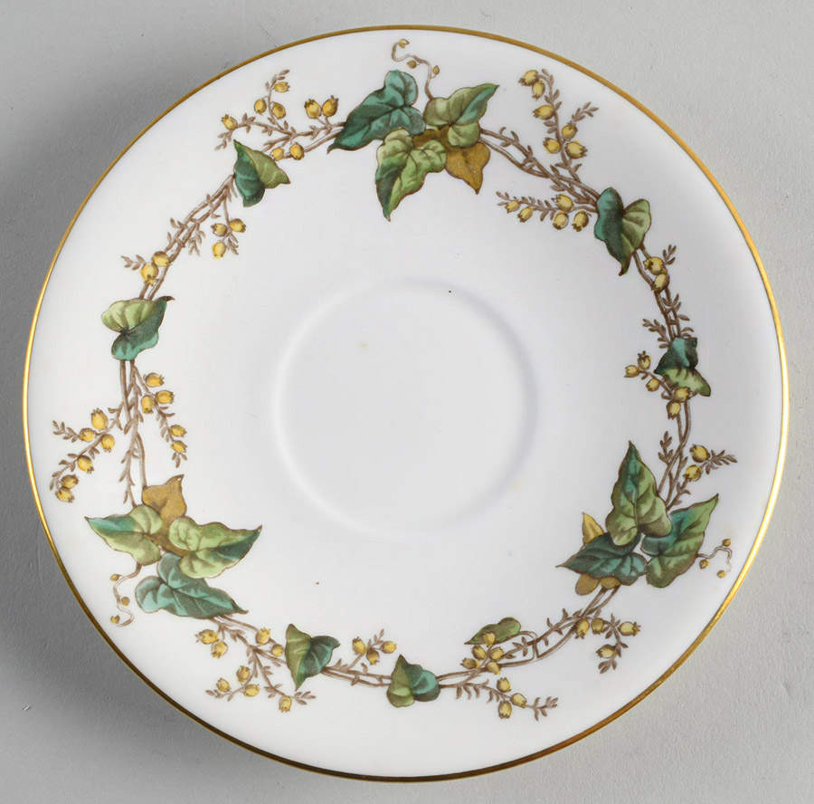 Lothian (Wreath Backstamp) Saucer for Footed Cream Soup Bowl by Minton-1