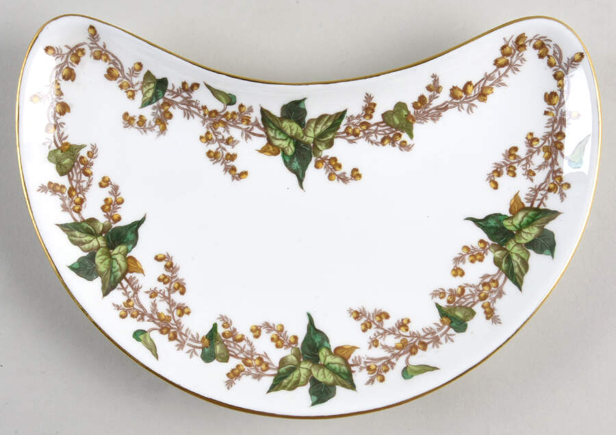 Lothian (Wreath Backstamp) Crescent Salad Plate by Minton-1