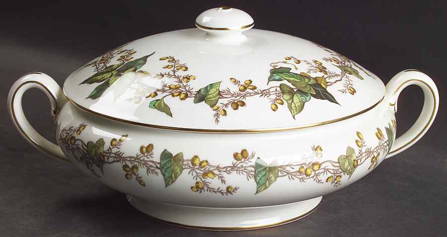 Lothian (Wreath Backstamp) Round Covered Vegetable by Minton-1