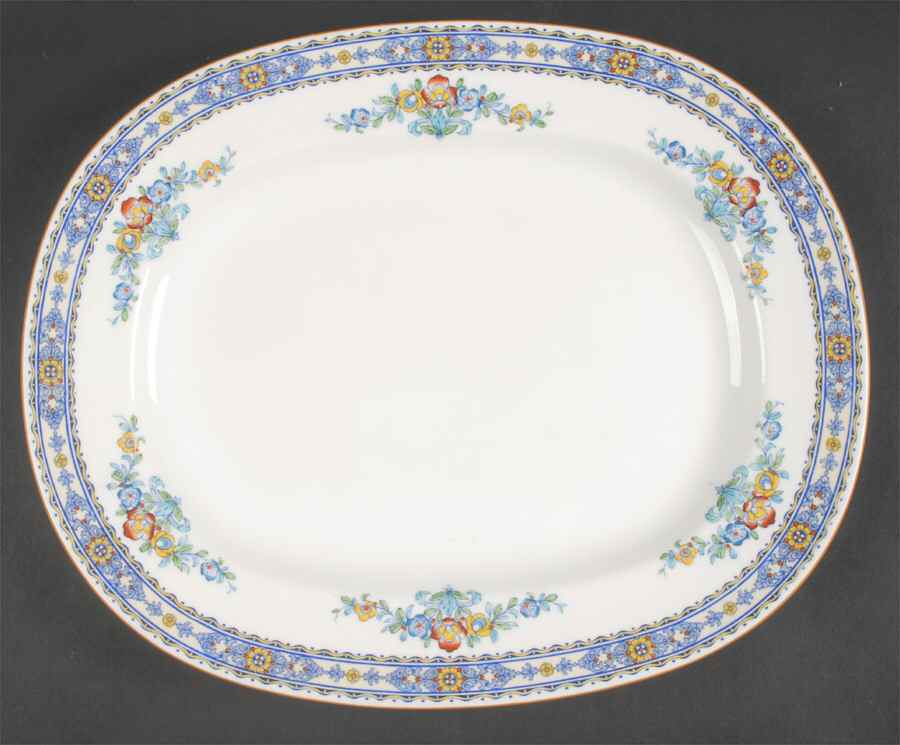 Luxor 13" Oval Serving Platter by Minton-1