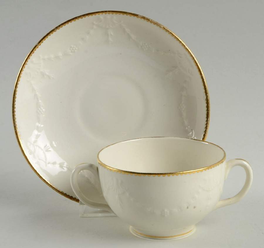 M3 Flat Bouillon Cup & Saucer by Minton-1