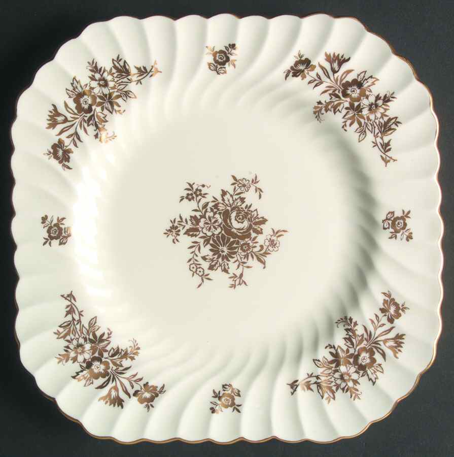 Marlow Gold Square Salad Plate by Minton-1