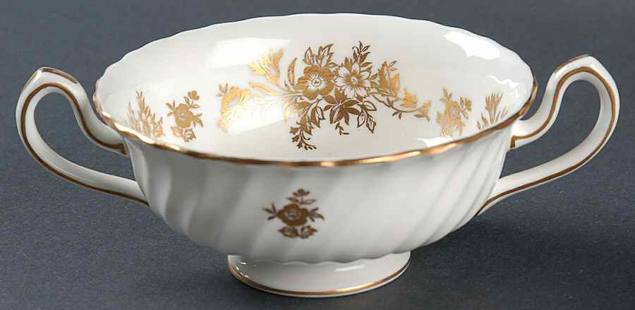 Marlow Gold Footed Cream Soup Bowl by Minton-1