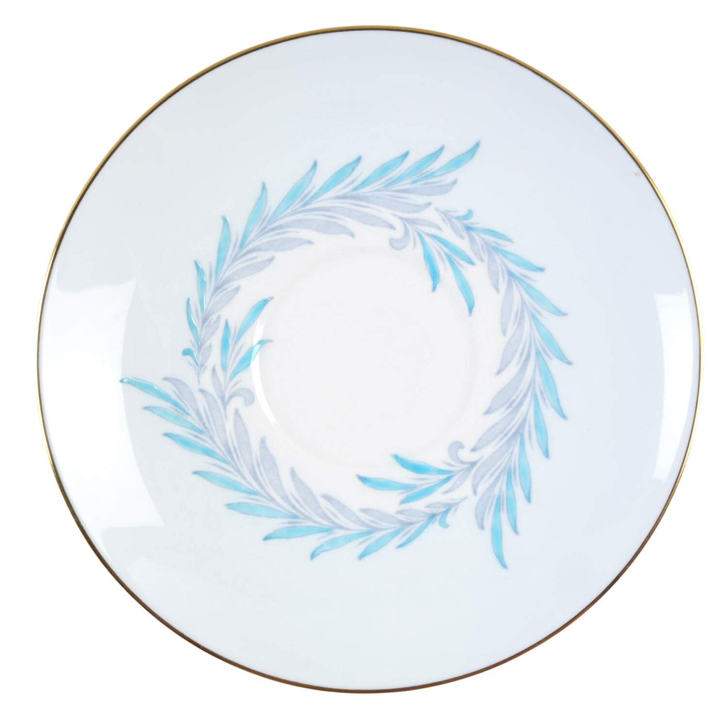 Malta Blue Saucer by Minton-1