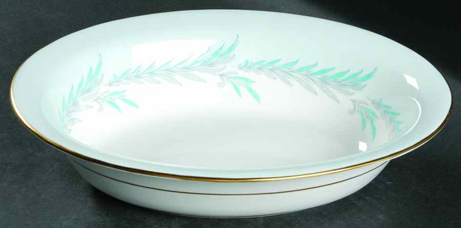 Malta Blue 10" Oval Vegetable Bowl by Minton-1