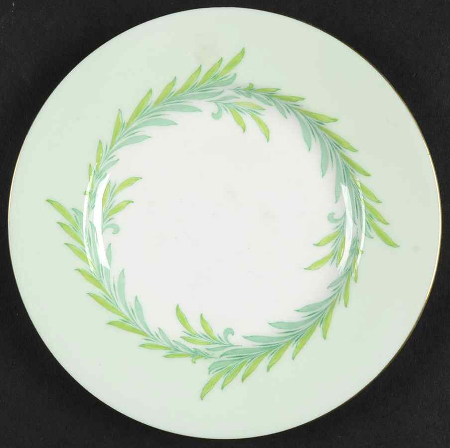 Malta Green Bread & Butter Plate by Minton-1