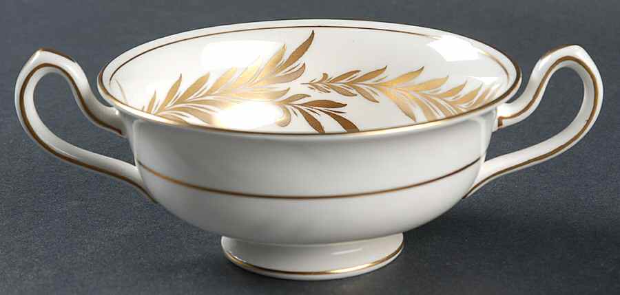 Malta Gold (H4901) Footed Cream Soup Bowl by Minton-1