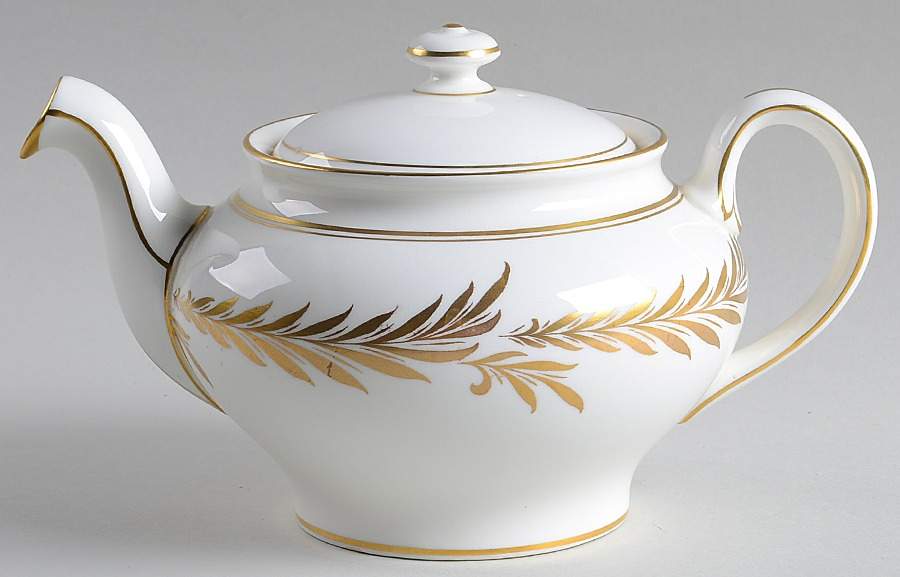 Malta Gold (H4901) Teapot & Lid by Minton-1