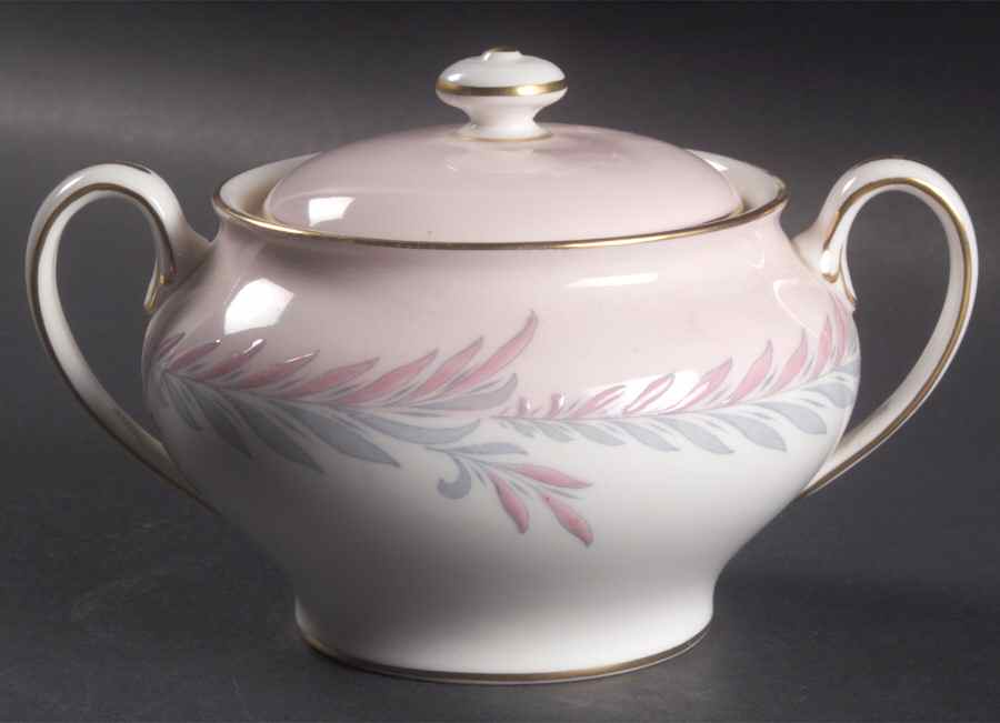 Malta Pink Sugar Bowl & Lid by Minton-1