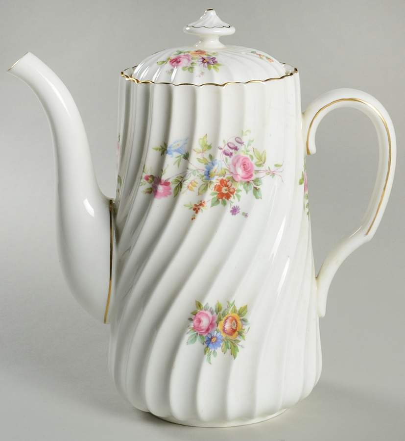 Marlow (Older, Globe Backstamp) Coffee Pot & Lid by Minton-1