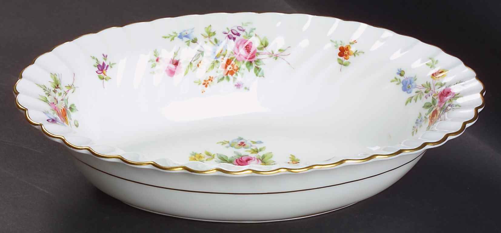 Marlow (Older, Globe Backstamp) 10" Oval Vegetable Bowl by Minton-1
