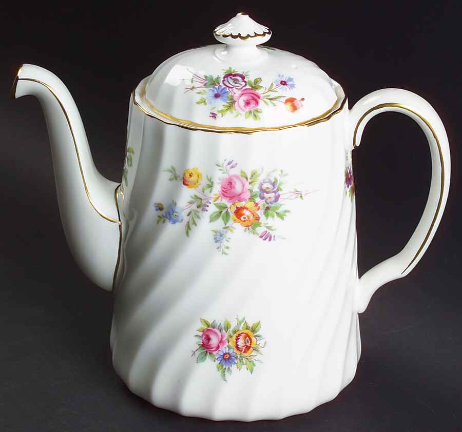 Marlow (Older, Globe Backstamp) Small Coffee Pot & Lid by Minton-1
