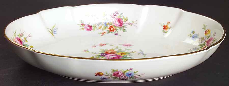 Marlow (Older, Globe Backstamp) 10" Oval Vegetable Bowl by Minton-1