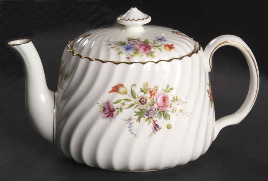 Marlow (Older, Globe Backstamp) Small Teapot & Lid by Minton-1