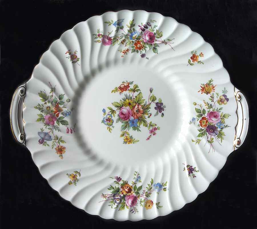 Marlow (Older, Globe Backstamp) Cookie Plate by Minton-1