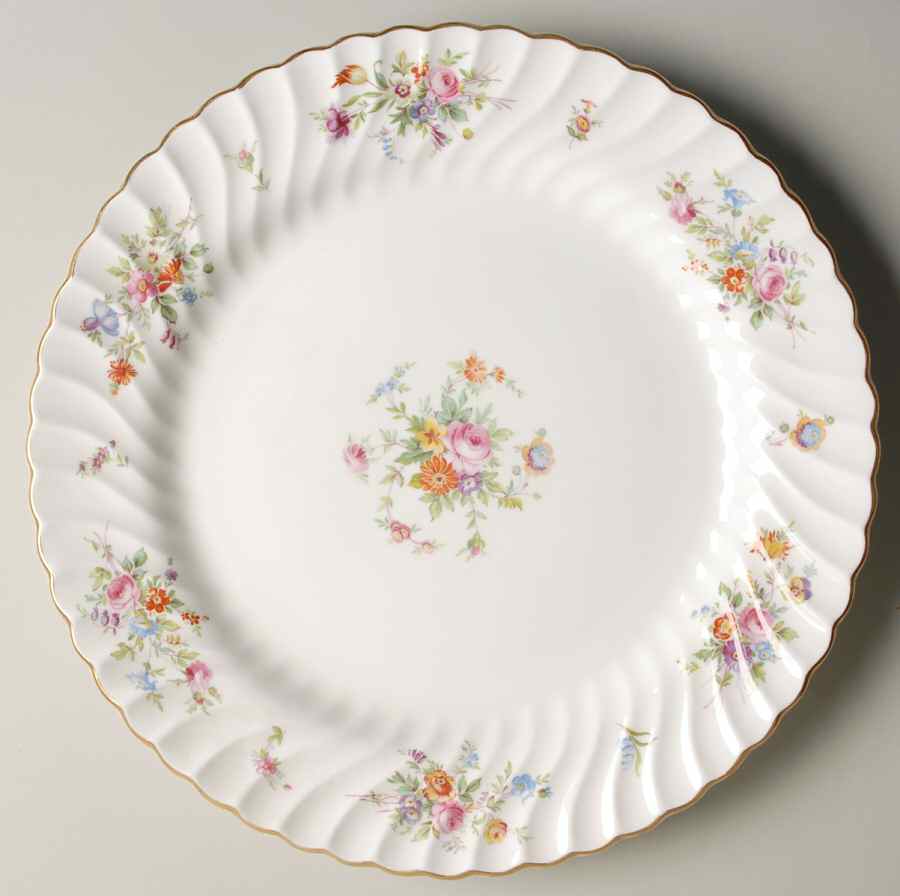 Marlow (Older, Globe Backstamp) 12" Chop Plate (Round Platter) by Minton-1