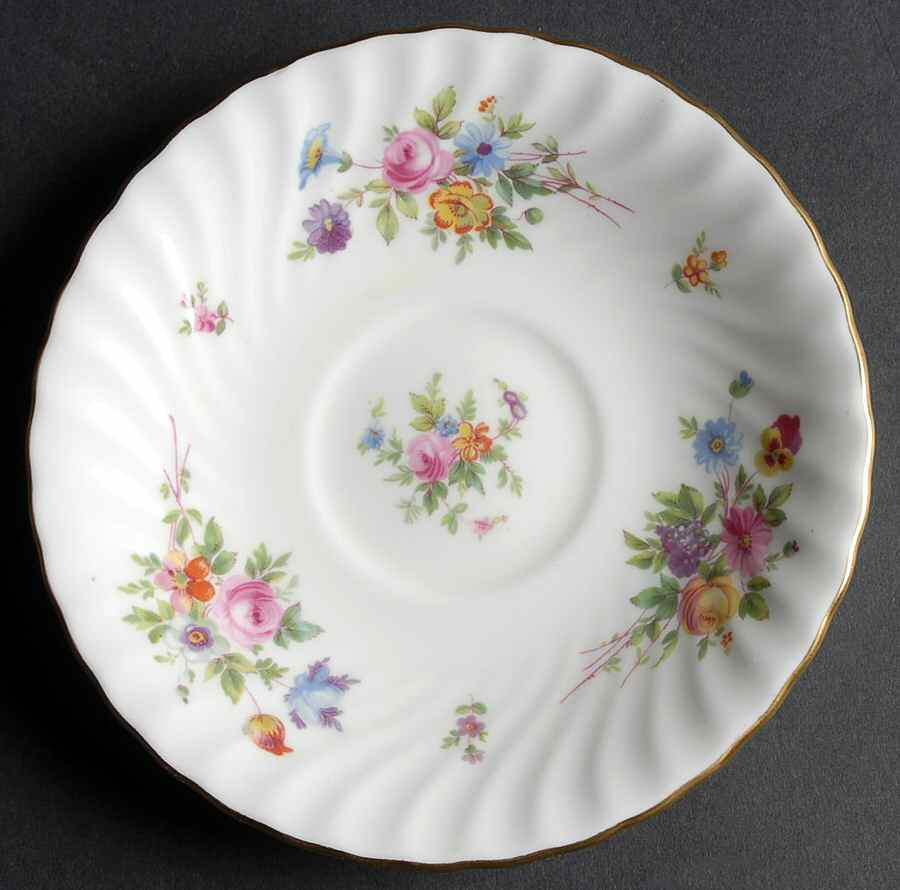 Marlow (Older, Globe Backstamp) Saucer for Cream Soup Bowl by Minton-1