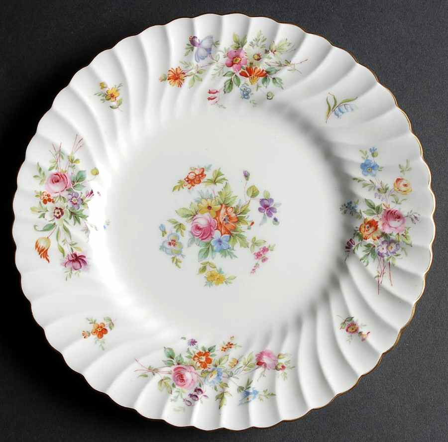 Marlow (Older, Globe Backstamp) Luncheon Plate by Minton-1