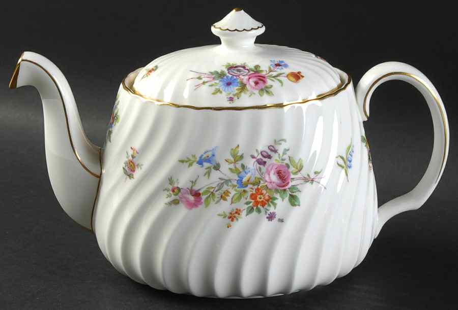Marlow (Older, Globe Backstamp) Small Teapot & Lid by Minton-1