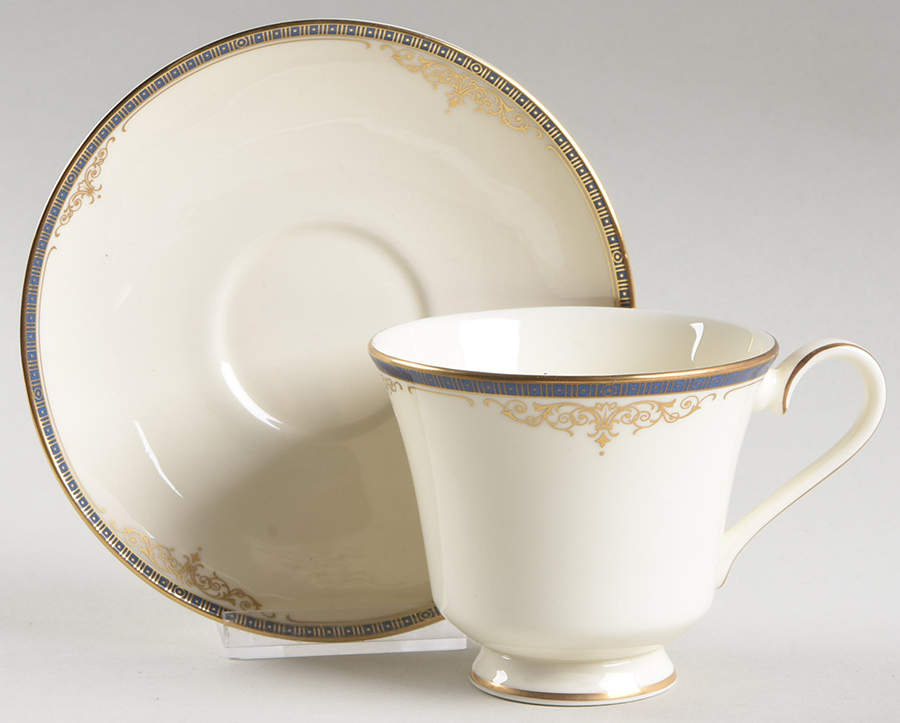 Marlborough Footed Cup & Saucer Set by Minton-1