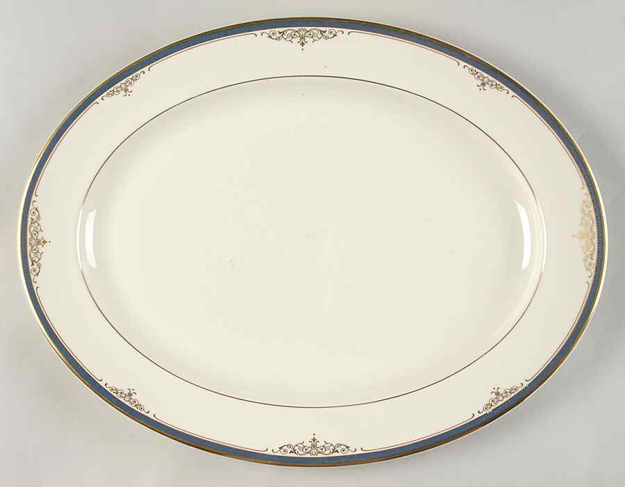 Marlborough 16" Oval Serving Platter by Minton-1