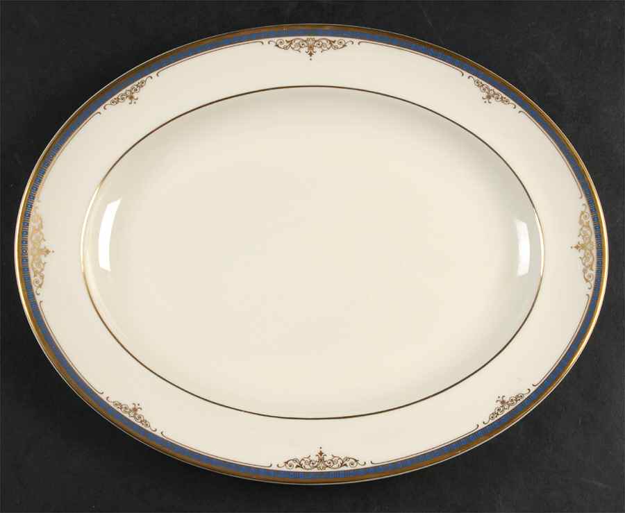 Marlborough 13" Oval Serving Platter by Minton-1