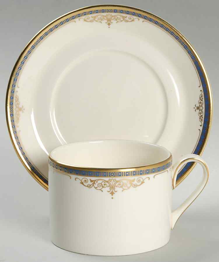 Marlborough Flat Cup & Saucer Set by Minton-1