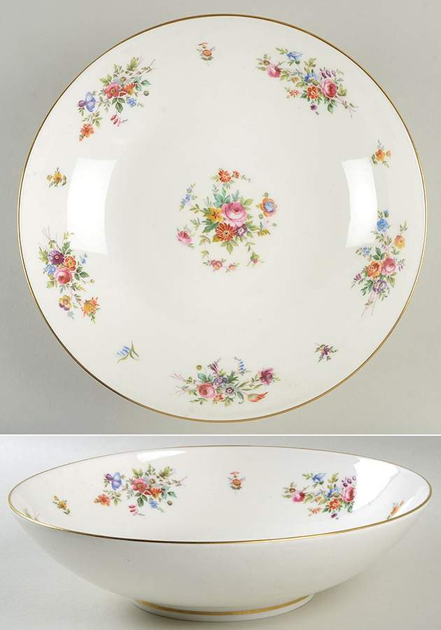 Marlow (Newer, Wreath Backstamp) 11" Round Vegetable Bowl by Minton-1