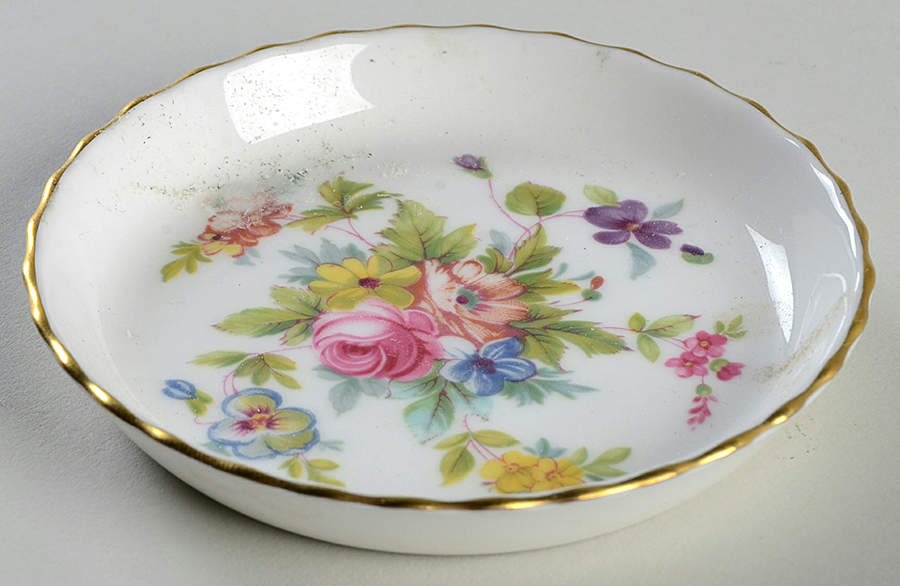 Marlow (Newer, Wreath Backstamp) Small Ashtray by Minton-1